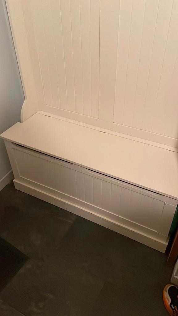 Kapstok, Tuin en Terras, Tuinbanken, Gebruikt, Hout, Ophalen of Verzenden