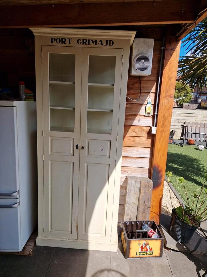 Buffetkast / vitrinekast, Huis en Inrichting, Kasten | Vitrinekasten, Gebruikt, 200 cm of meer, 25 tot 50 cm, Ophalen