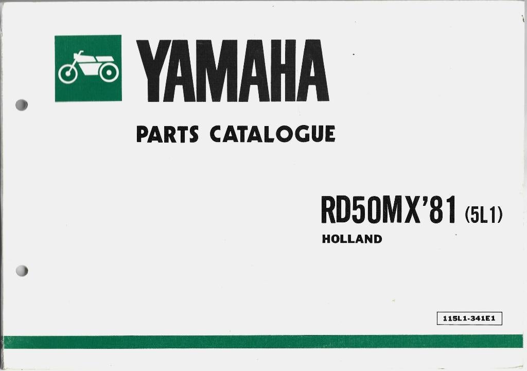 Yamaha RD50 MX parts list 1981 Holland model (7317z), Fietsen en Brommers, Verzenden, Zo goed als nieuw