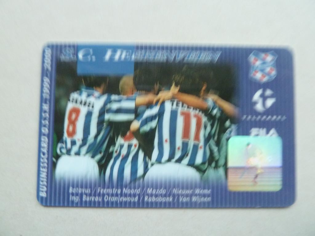 Businessclubcard Sc Heerenveen 1999/2000 Bruin, Ophalen of Verzenden, Gebruikt, Overige binnenlandse clubs, Overige typen