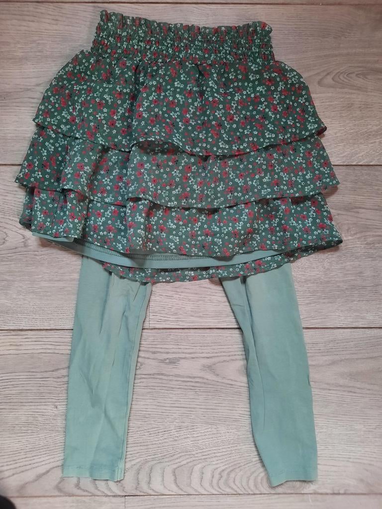 Persival rokje legging groen bloemen print mt 128, Persival, Gebruikt, Meisje, Ophalen of Verzenden