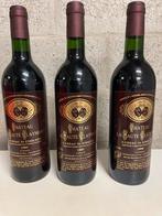 3 flessen Chateau La Haute Claymore Lussac St Emilion 1996, Ophalen, Zo goed als nieuw, Frankrijk, Rode wijn
