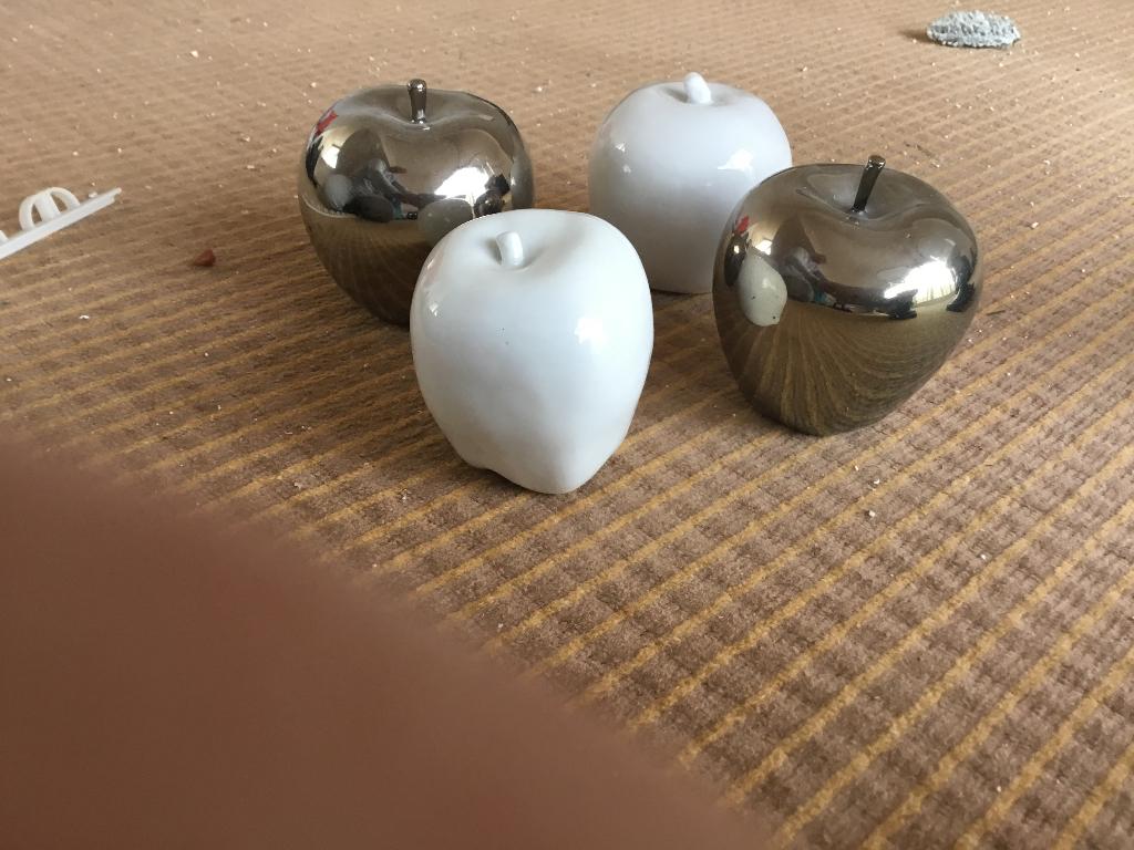 Pols potten, Huis en Inrichting, Ophalen, Steen, Wit, Zo goed als nieuw