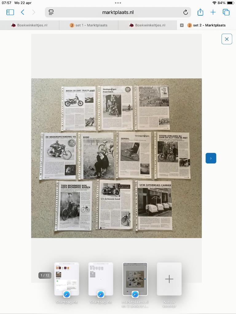 Unieke Map met veel documentatie diverse brommers set 2, Fietsen en Brommers, Verzenden, Zo goed als nieuw
