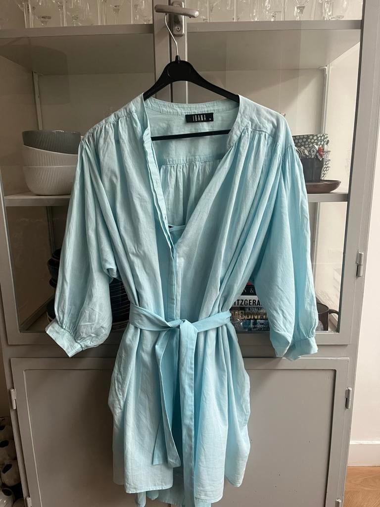 Ibana zomerjurk maat 38 ZGAN, Kleding | Dames, Jurken, Maat 38/40 (M), Blauw, Ophalen of Verzenden, Zo goed als nieuw