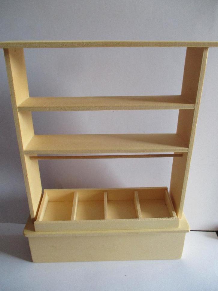 poppenhuis leuke winkelkast, Verzamelen, Poppenhuizen en Toebehoren, Zo goed als nieuw, Decoratie, Ophalen of Verzenden