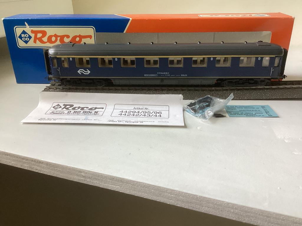 Roco HO 44243  NS Wagon plan D in originele verpakking, Verzenden, Gelijkstroom of Wisselstroom, Wagon, Roco