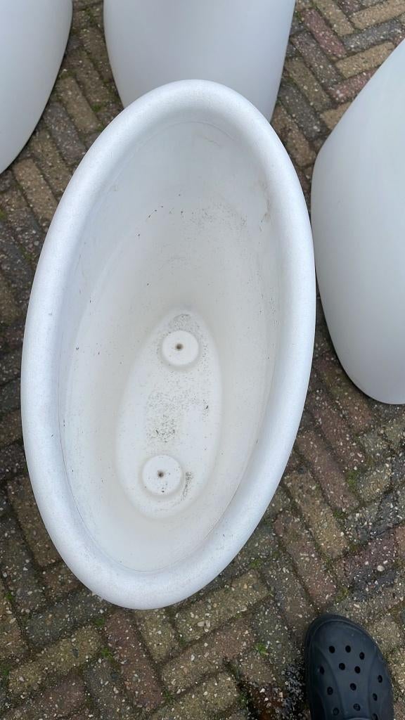 Bloempot, Kunststof, Rond, Zo goed als nieuw, Balkon