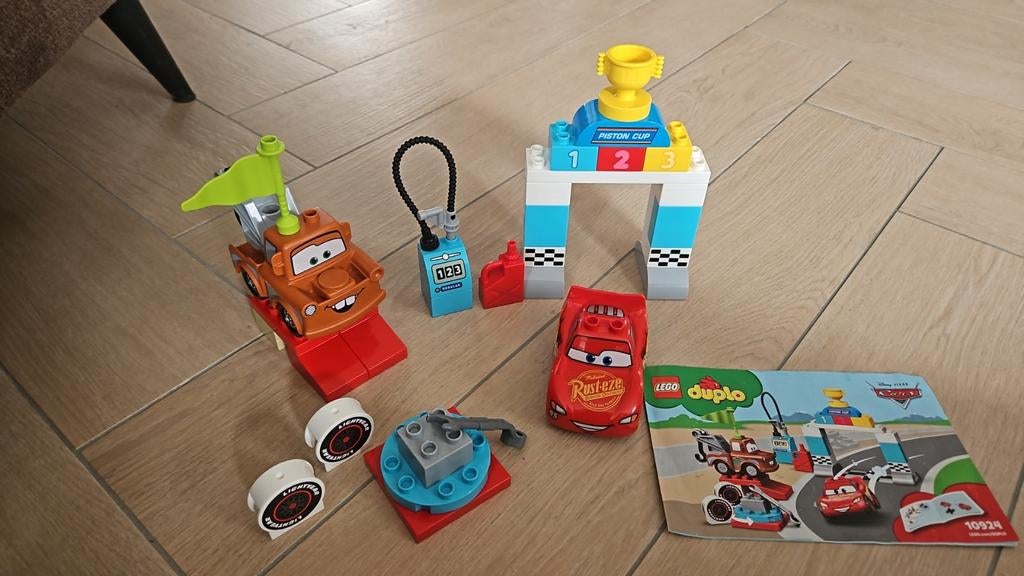 LEGO Duplo Cars 10924 Bliksem McQueen en Takel, Ophalen, Gebruikt, Overige thema's, Compleet