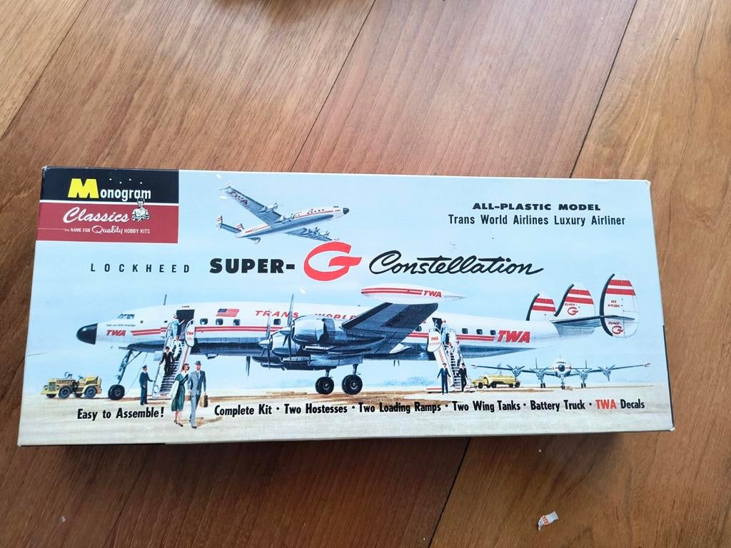 Bouwdoos Lockheed Constellation Monogram 1:144, Ophalen of Verzenden, 1:72 tot 1:144, Overige merken