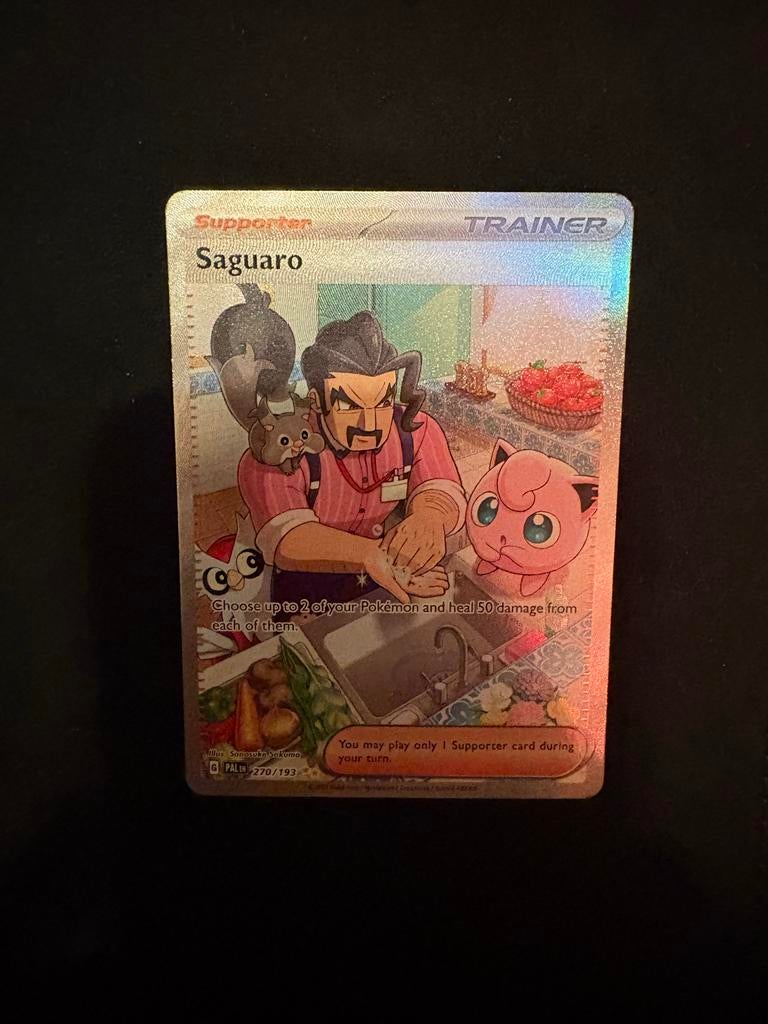 Pokémon kaart Saguaro Trainer 270/193, Ophalen of Verzenden, Gebruikt, Losse kaart, Foil