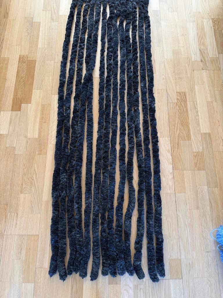 Moritz Türvorhang Flauschvorhang 56 x 185 cm gelb (1 St), Hakenaufhängung, Chenille Vorhänge