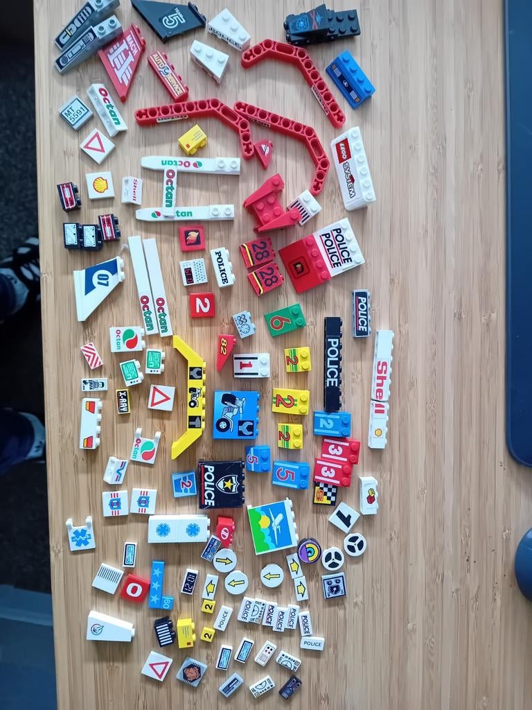 Lego stenen met opdruk, vintage, Ophalen of Verzenden, Gebruikt, Losse stenen, Lego