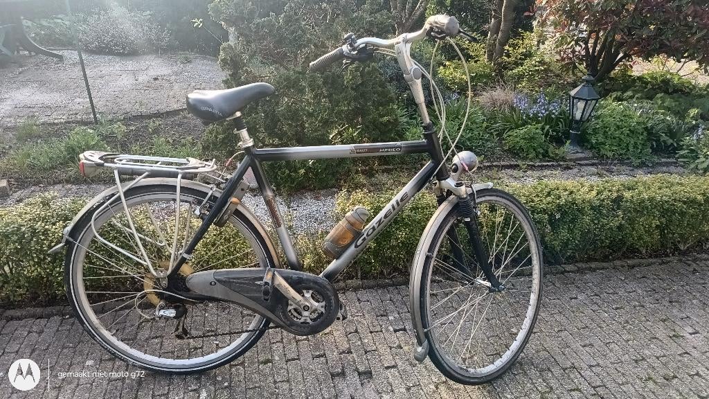 Gazelle Medeo Herenfiets, Fietsen en Brommers, Fietsen | Heren | Herenfietsen, Gebruikt, Velgrem, Versnellingen, Ophalen of Verzenden