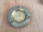 Vintage messing asbak met gedetailleerde gravures, Ophalen of Verzenden