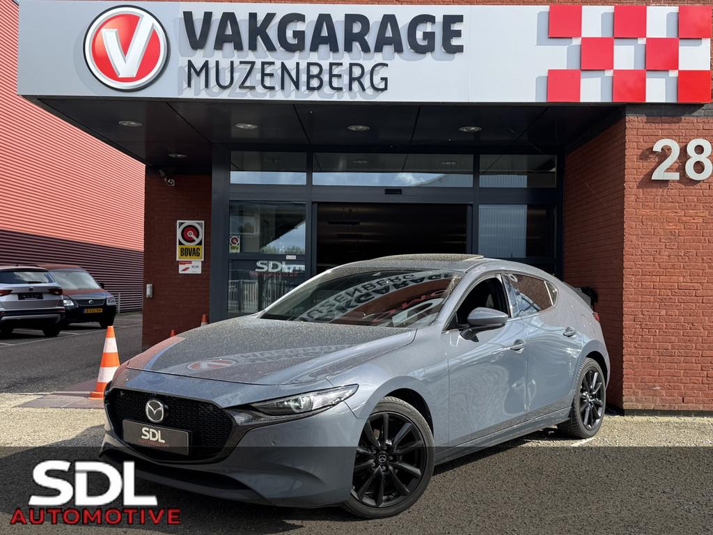Mazda 3 2.0 e-SkyActiv-X M Hybrid 186 Luxury // FULL OPTIONS, Auto's, Mazda, Gebruikt, 4 cilinders, Zilver of Grijs, 17 km/l