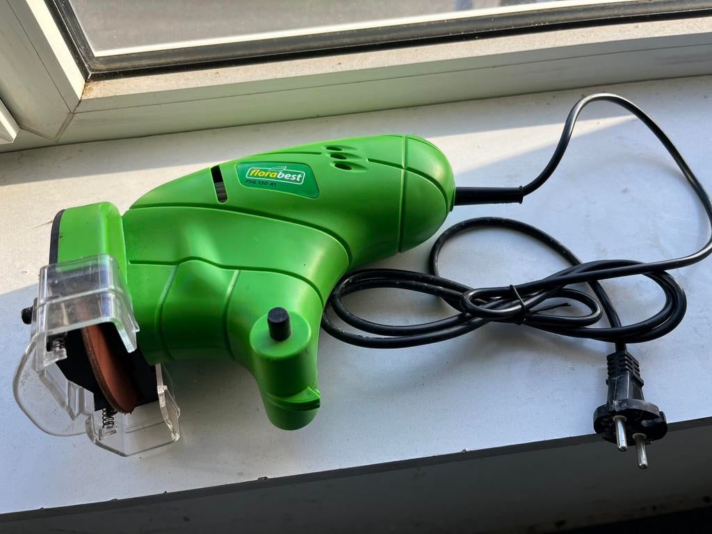 Florabest kettingslijpapparaat, Ophalen, Gebruikt