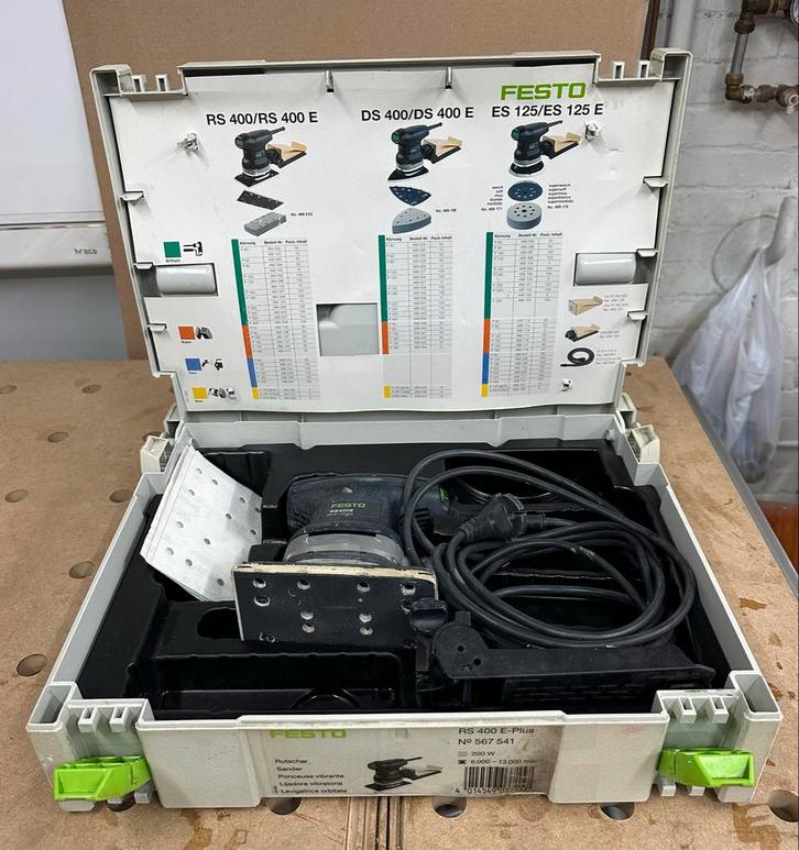 Festo RS 400 E vlakschuurmachine, Doe-het-zelf en Verbouw, Gereedschap | Schuurmachines, Gebruikt, Vlakschuurmachine, Minder dan 600 watt