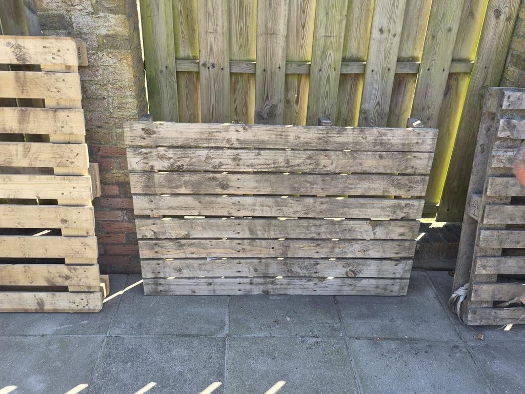 4 gratis pallets, Ophalen, Gebruikt, Pallet, Minder dan 200 cm