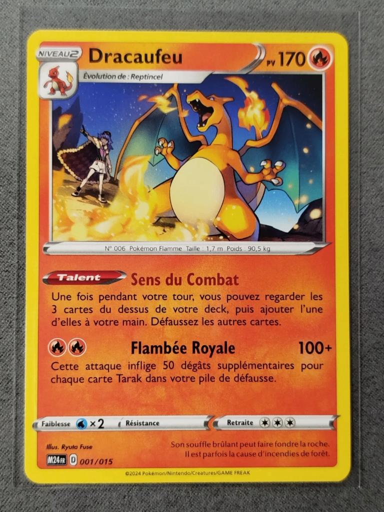 pokemon mcdonalds promo charizard // dracaufeu 001/015, Ophalen of Verzenden, Zo goed als nieuw, Losse kaart