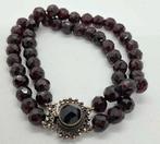 Rouwarmband antiek met zilveren slot., Ophalen of Verzenden, Zilver, Armband