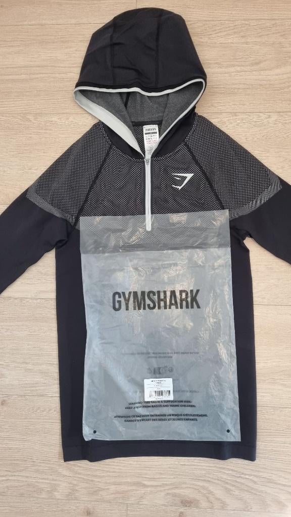 Gymshark Onyx Hoodie S, Fitness, Nieuw, Ophalen of Verzenden, Maat 46 (S) of kleiner