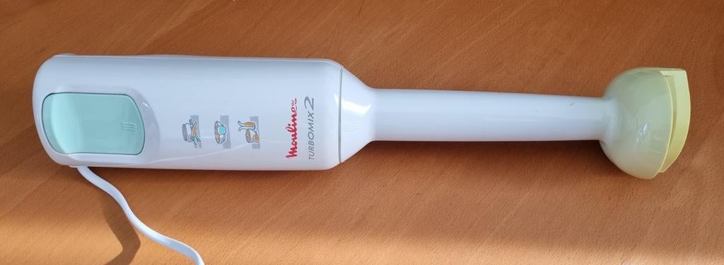 Moulinex Turbomix 2 staafmixer (vaatwasserbestendig), Gebruikt, 2 snelheden, Ophalen of Verzenden, Vaatwasserbestendig