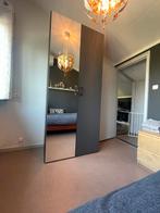 Kledingkast Leen Bakker met spiegel en grijze deur, Ophalen, Gebruikt, 200 cm of meer, 50 tot 100 cm