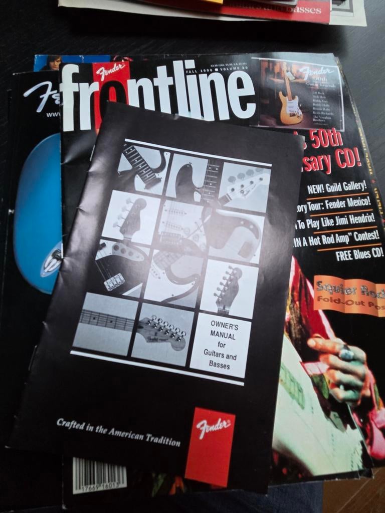 Fender amps en gitaren folders en catalogi, Ophalen of Verzenden