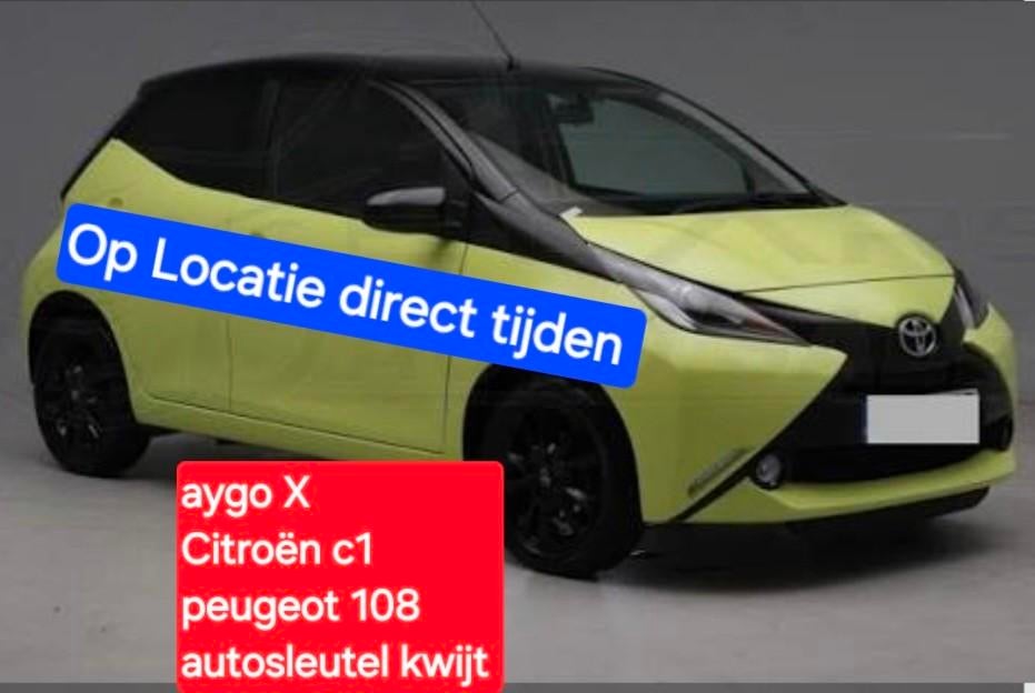 Autosleutel kwijt aygo X Citroën c1 peugeot 108 Locatie, Ophalen of Verzenden, Nieuw, BMW