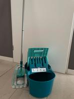 Leifheit Vlakmop Dweilsysteem met Emmer en Wringer, Ophalen, Mop of Dweil