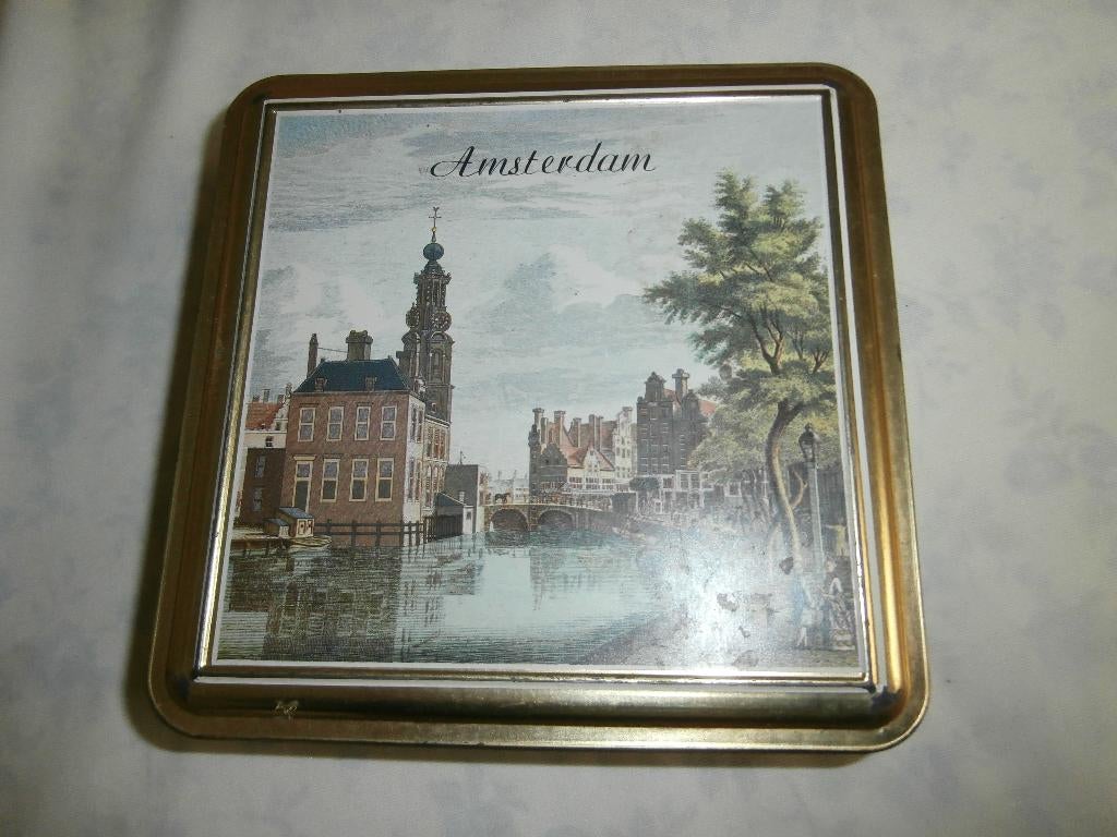 Amsterdam trommel, Verzamelen, Blikken, Ophalen of Verzenden, Zo goed als nieuw, Koek(jes), Overige merken