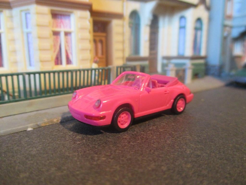 Porsche 964 911 Carrera 4 Cabrio met versteIbare spoiler #2, Ophalen of Verzenden, Nieuw, Auto, Rietze