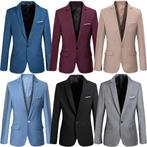 Heren colbert 005 (blazer zwart grijs blauw S M L XL XXL), Verzenden, Nieuw, Overige maten, Overige kleuren