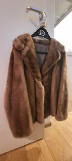 dames bontjasje, kort model met kraag, Maat 38/40 (M), Bruin, Ophalen of Verzenden, Zo goed als nieuw