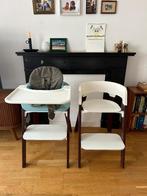 2 Stokke Steps stoelen + 1 baby inzet met dienblad, Ophalen of Verzenden, Gebruikt, Meegroeistoel, Gordel(s)