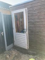 Deur met kozijn, Gebruikt, Deurkozijn, 150 tot 225 cm, Hout