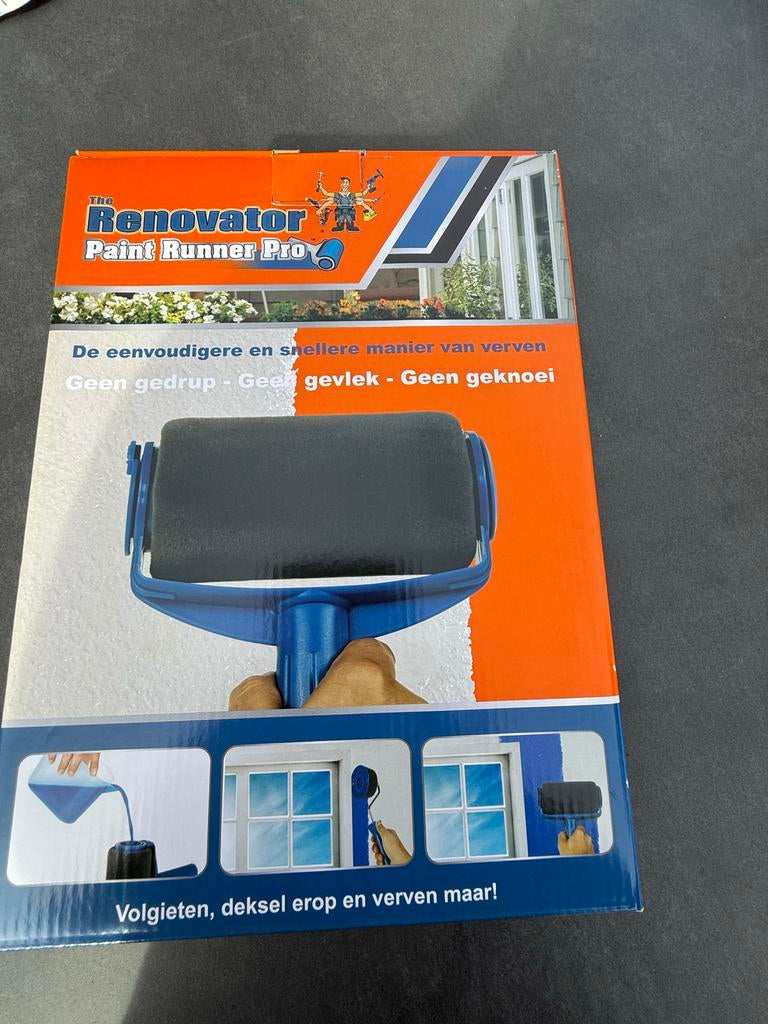 The Renovator Paint Runner Pro - Verfroller zonder knoeien, Ophalen of Verzenden, Nieuw, Verfroller