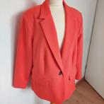 Oranje/rood gevoerd colbert Ms mode maat 50, slanke snit, Kleding | Dames, Ms mode, Ophalen of Verzenden, Zo goed als nieuw, Oranje