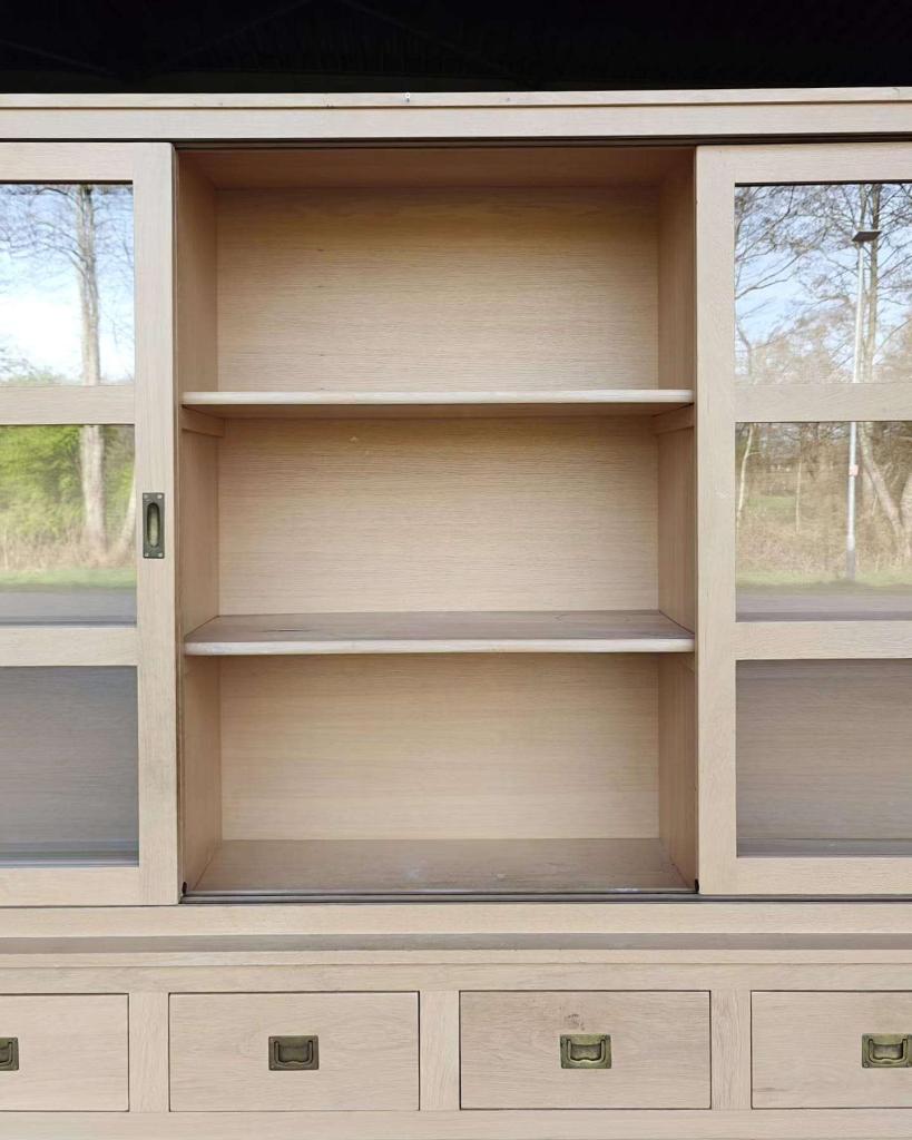 Geweldige brede buffetkast eiken - servieskast #7340, Huis en Inrichting, Kasten | Buffetkasten, Niet ingevuld, Gebruikt, Met deur(en)