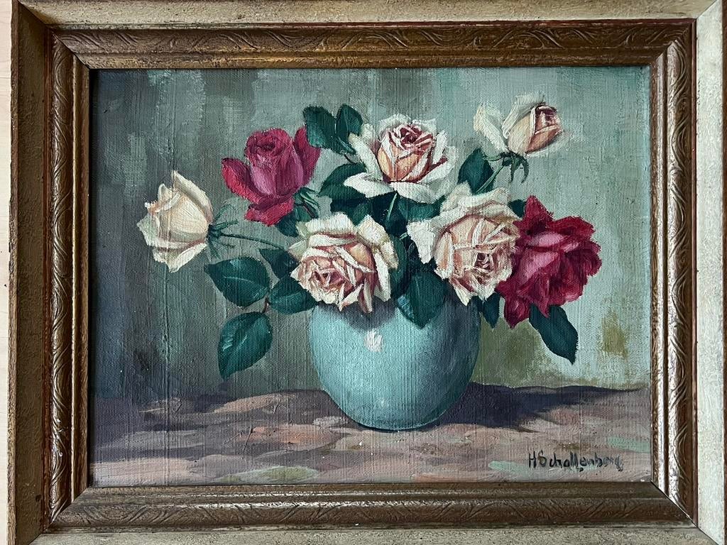 Olieverf op doek Huibert Schallenberg, Antiek en Kunst, Ophalen of Verzenden