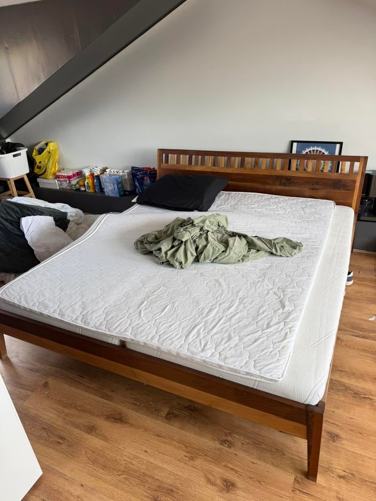 2 persoonsbed, Ophalen, 90 cm, Tweepersoons, Zo goed als nieuw