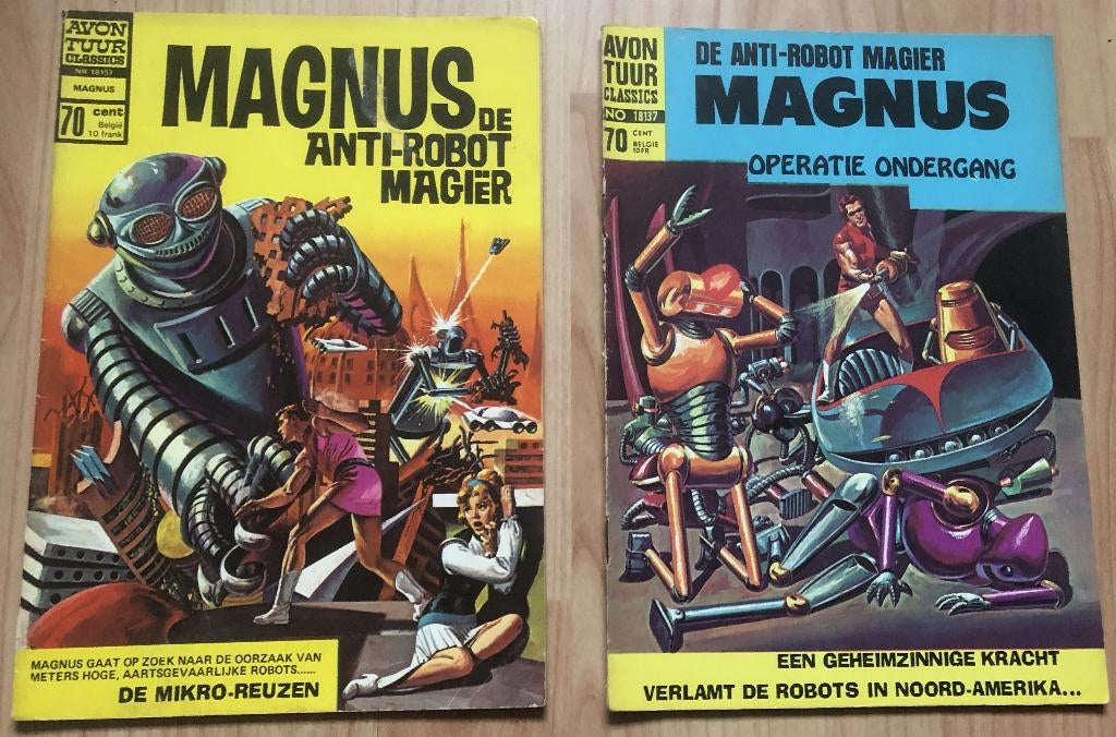 MAGNUS - AVONTUUR CLASSICS - 2 EXEMPLAREN - 1969/1970, Boeken, Stripboeken, Eén stripboek, Ophalen of Verzenden, Zo goed als nieuw