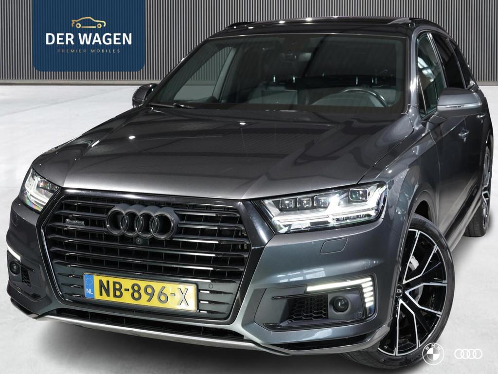 Audi Q7 3.0 TDI ETRON / 3x S LINE / PANODAK / BOSE / ACC / T, Auto's, Audi, Bedrijf, Te koop, Q7, 360° camera, 4x4, ABS, Achteruitrijcamera