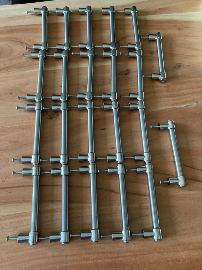 Greepjes voor kastje, Ophalen of Verzenden, Zo goed als nieuw, Chroom, Overige typen