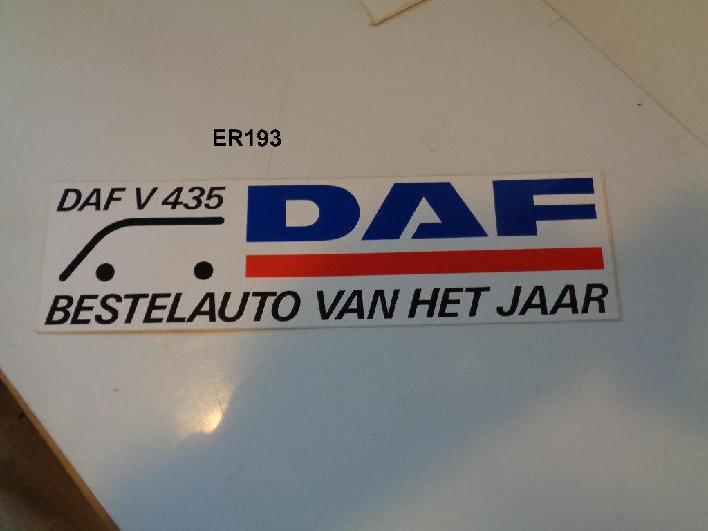 daf bestelauto van het jaar sticker, Ophalen of Verzenden, Gebruikt, Sticker