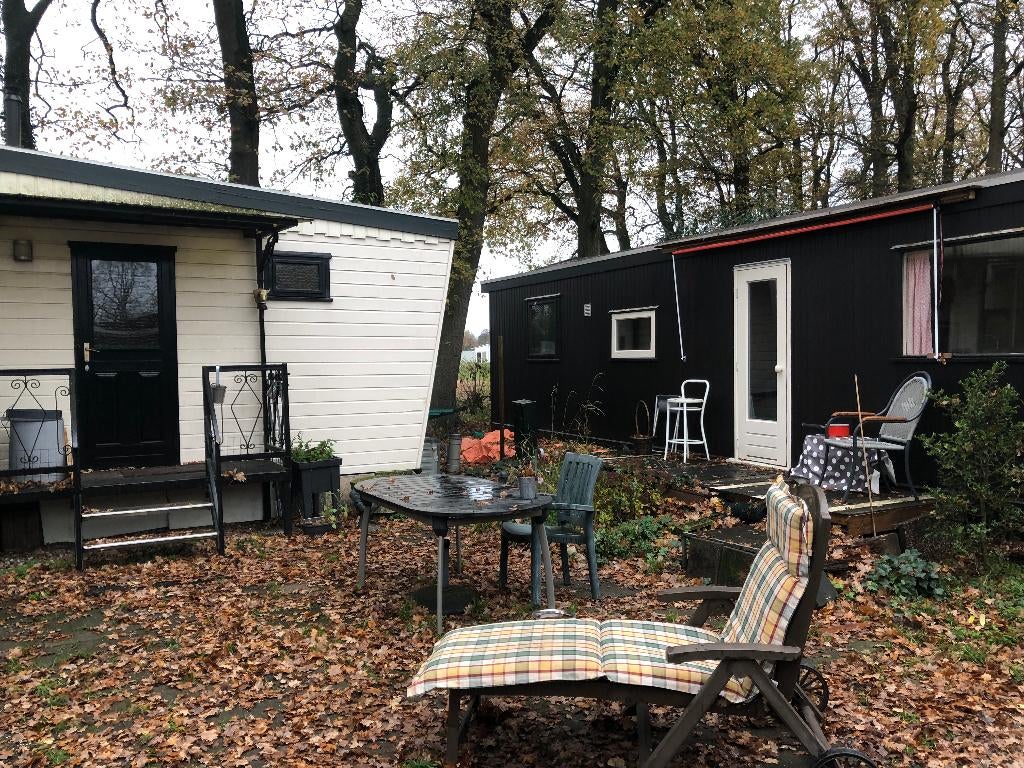 caravan te koop met gedeelde staplek, Tuin, In bos, Landelijk