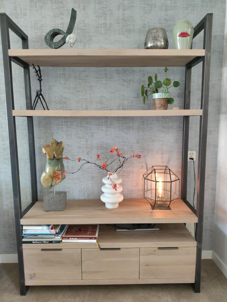 TV/ boekenkast met lades en planken, Ophalen, Zo goed als nieuw