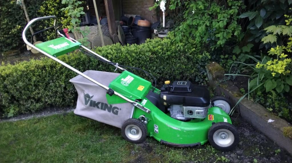 Zware Professionele Viking K 536 Grasmaaier Motormaaier, Tuin en Terras, Gebruikt, Ophalen of Verzenden, Benzine-grasmaaier, 50 cm of meer