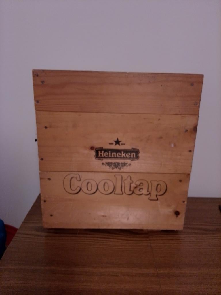Originele Heineken Cooltap houten krat, Ophalen of Verzenden, Gebruikt, Verpakking